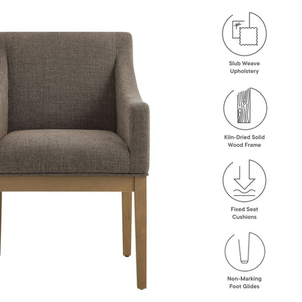 Modway EEI-7058 Alton Fabric Upholstered Dining Armchair Modway