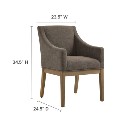 Modway EEI-7058 Alton Fabric Upholstered Dining Armchair Modway