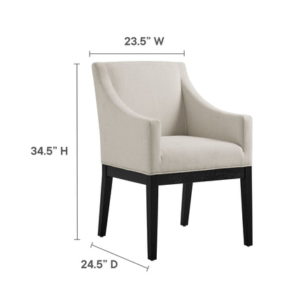 Modway EEI-7058 Alton Fabric Upholstered Dining Armchair Modway