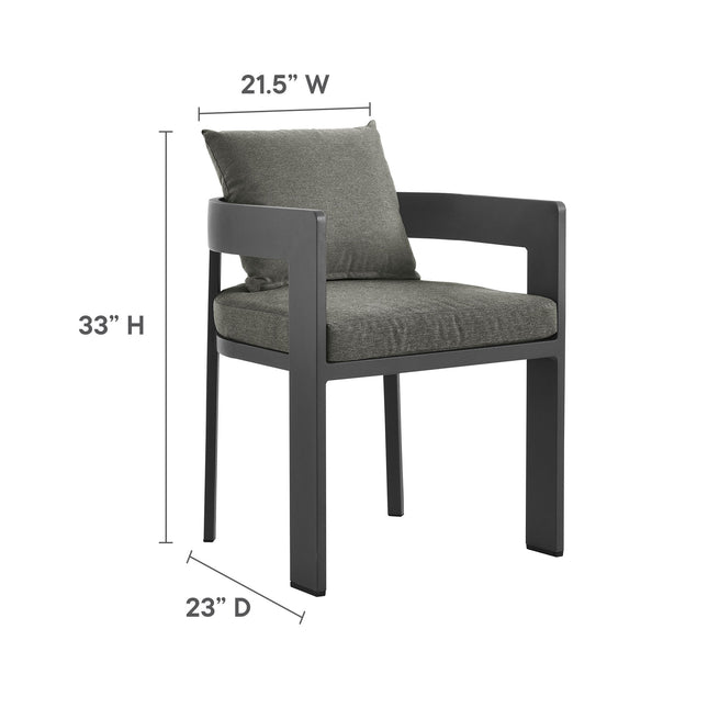Modway EEI-7059 Tahoe 9-Piece Outdoor Patio Aluminum Dining Set - Plaza Home Decor