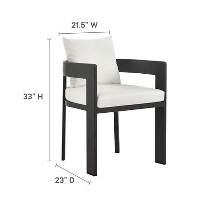 Modway EEI-7059 Tahoe 9-Piece Outdoor Patio Aluminum Dining Set - Plaza Home Decor