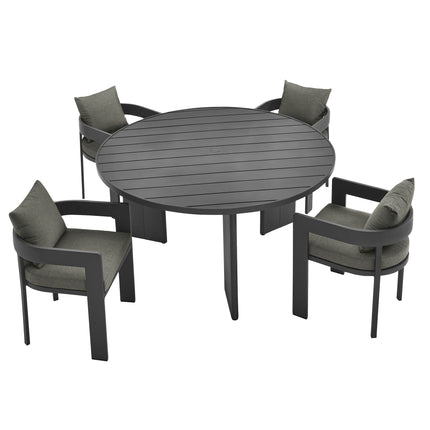 Modway EEI-7060 Tahoe 5-Piece Outdoor Patio Aluminum Dining Set - Plaza Home Decor