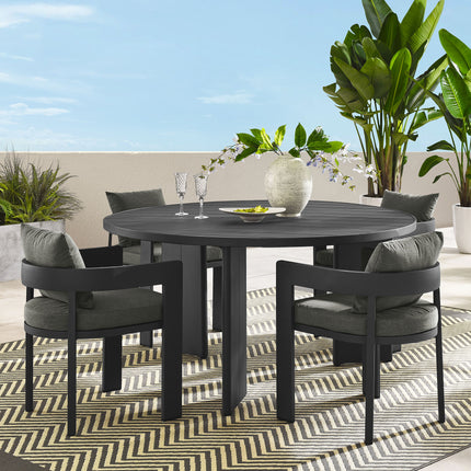 Modway EEI-7060 Tahoe 5-Piece Outdoor Patio Aluminum Dining Set - Plaza Home Decor
