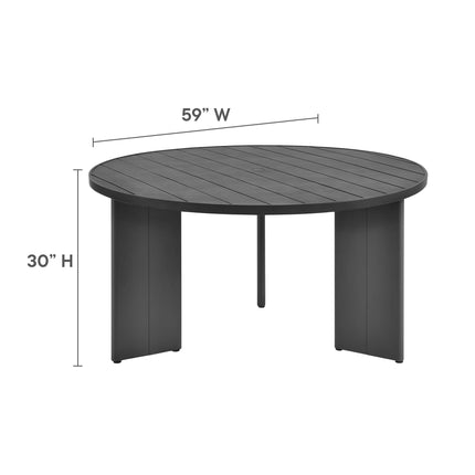 Modway EEI-7060 Tahoe 5-Piece Outdoor Patio Aluminum Dining Set - Plaza Home Decor