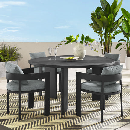 Modway EEI-7060 Tahoe 5-Piece Outdoor Patio Aluminum Dining Set - Plaza Home Decor