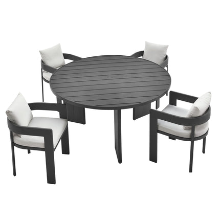 Modway EEI-7060 Tahoe 5-Piece Outdoor Patio Aluminum Dining Set - Plaza Home Decor