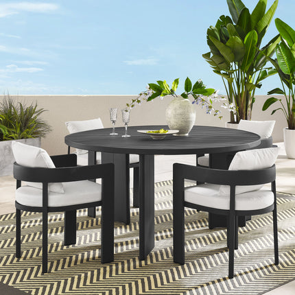 Modway EEI-7060 Tahoe 5-Piece Outdoor Patio Aluminum Dining Set - Plaza Home Decor