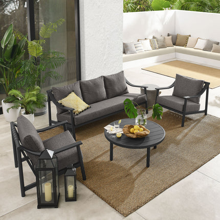 Modway EEI-7061 Terrace 4-Piece Outdoor Patio Aluminum Furniture Set - Plaza Home Decor