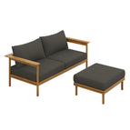 Natural Flint Gray / Teak Wood