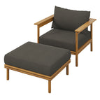 Natural Flint Gray / Teak Wood