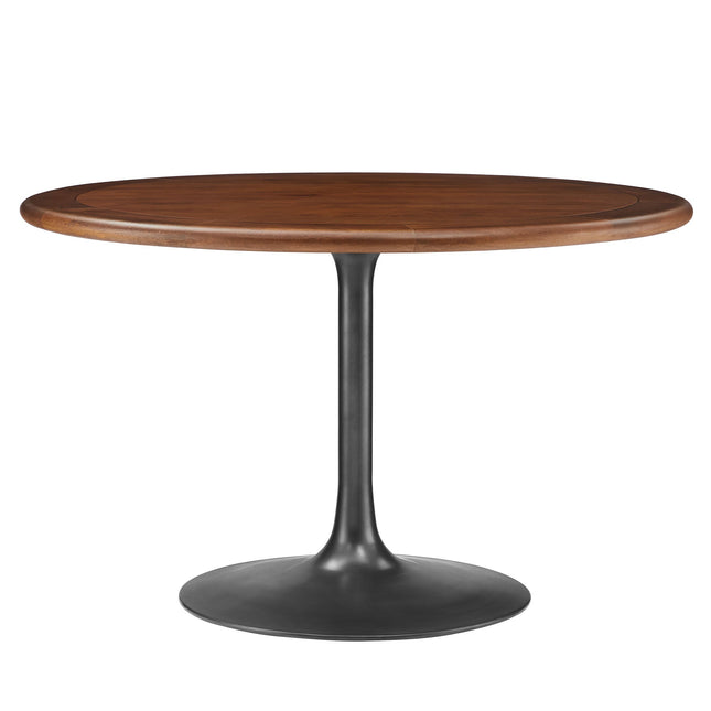 Modway EEI-7070 Lippa 48" Round Pedestal Solid Wood Dining Table Modway
