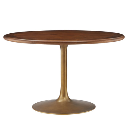 Modway EEI-7070 Lippa 48" Round Pedestal Solid Wood Dining Table Modway