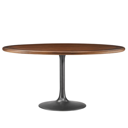 Modway EEI-7071 Lippa 60" Round Pedestal Solid Wood Dining Table Modway