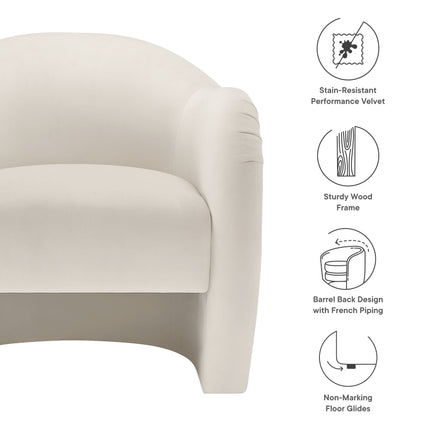 Modway EEI-7074 Compose Performance Velvet Accent Chair Modway