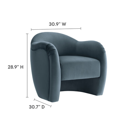 Modway EEI-7074 Compose Performance Velvet Accent Chair Modway