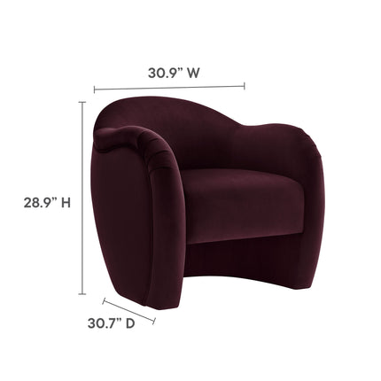 Modway EEI-7074 Compose Performance Velvet Accent Chair Modway