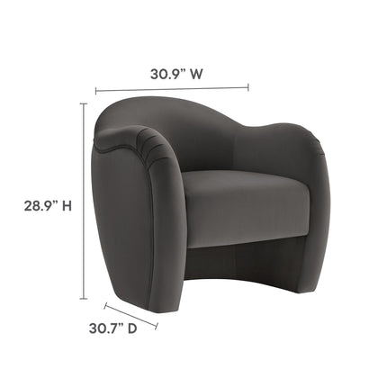 Modway EEI-7074 Compose Performance Velvet Accent Chair Modway