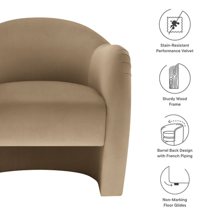 Modway EEI-7074 Compose Performance Velvet Accent Chair Modway