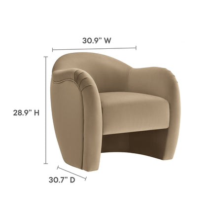 Modway EEI-7074 Compose Performance Velvet Accent Chair Modway