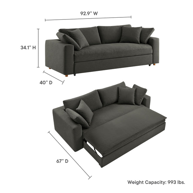 Modway EEI-7080 Commix Down Filled Overstuffed Sleeper Sofa Modway