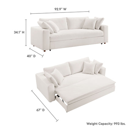 Modway EEI-7080 Commix Down Filled Overstuffed Sleeper Sofa Modway