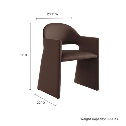 Modway EEI-7081 Talia Performance Velvet Dining Armchair - Plaza Home Decor