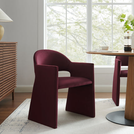 Modway EEI-7081 Talia Performance Velvet Dining Armchair - Plaza Home Decor