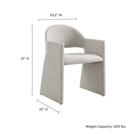 Modway EEI-7082 Talia Upholstered Fabric Dining Armchair - Plaza Home Decor