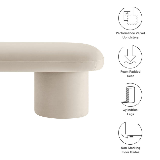 Modway EEI-7083 Orla Performance Velvet Bench Modway