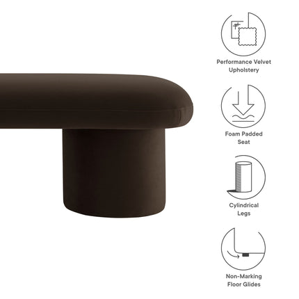Modway EEI-7083 Orla Performance Velvet Bench Modway