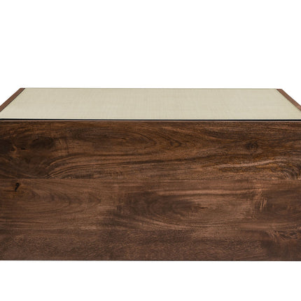Modway EEI-7086 Truett Square Wood Rattan Coffee Table Modway