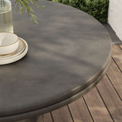 Modway EEI-7087 Brion 48" Indoor - Outdoor Patio Concrete Round Dining Table Modway