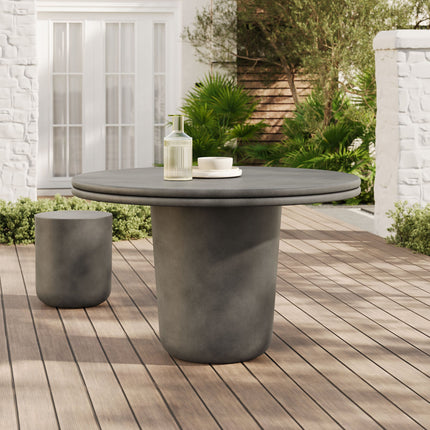 Modway EEI-7087 Brion 48" Indoor - Outdoor Patio Concrete Round Dining Table Modway