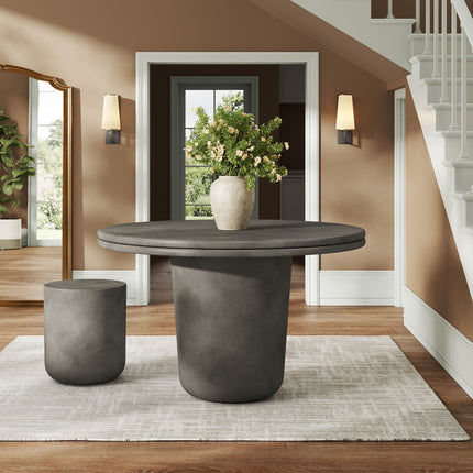 Modway EEI-7087 Brion 48" Indoor - Outdoor Patio Concrete Round Dining Table Modway