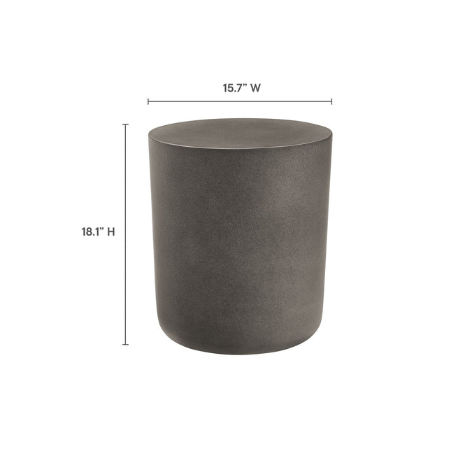 Modway EEI-7088 Brion Indoor - Outdoor Patio Concrete Stool Modway