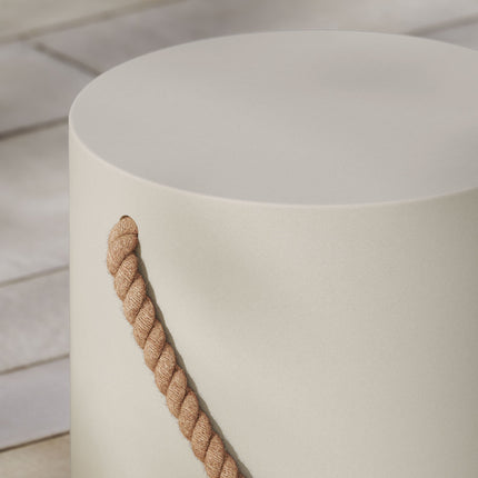 Modway EEI-7089 Isera Indoor - Outdoor Patio Rope Concrete Side Table Stool Modway