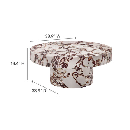Modway EEI-7091 Alora Indoor - Outdoor Patio Concrete Round Coffee Table Modway