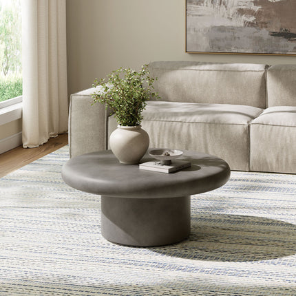 Modway EEI-7092 Argos Indoor - Outdoor Patio Concrete Round Coffee Table Modway
