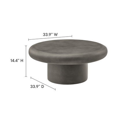 Modway EEI-7092 Argos Indoor - Outdoor Patio Concrete Round Coffee Table Modway