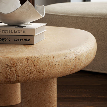 Modway EEI-7093 Elowen Indoor - Outdoor Patio Textured Faux Travertine Coffee Table Modway
