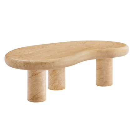 Modway EEI-7093 Elowen Indoor - Outdoor Patio Textured Faux Travertine Coffee Table Modway