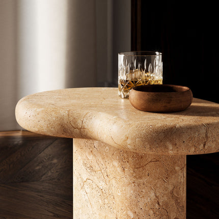 Modway EEI-7094 Elowen Indoor - Outdoor Patio Textured Faux Travertine Side Table Modway