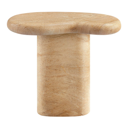 Modway EEI-7094 Elowen Indoor - Outdoor Patio Textured Faux Travertine Side Table Modway