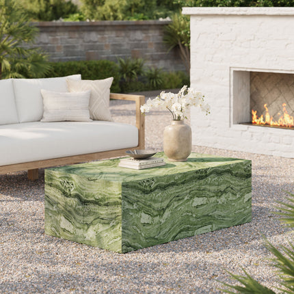 Modway EEI-7095 Jordana Square Plinth Indoor - Outdoor Patio Concrete Coffee Table Modway