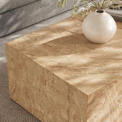 Modway EEI-7095 Jordana Square Plinth Indoor - Outdoor Patio Concrete Coffee Table Modway