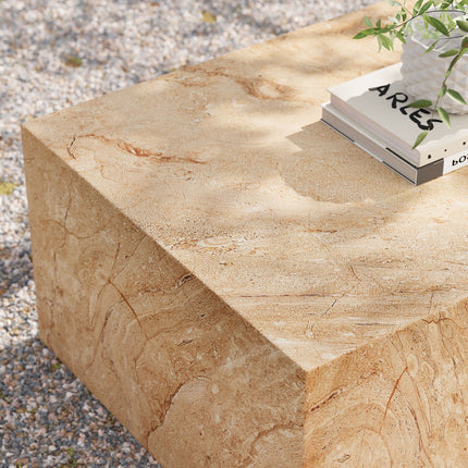Modway EEI-7095 Jordana Square Plinth Indoor - Outdoor Patio Concrete Coffee Table Modway