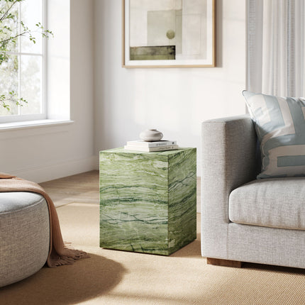 Modway EEI-7096 Jordana Square Plinth Indoor - Outdoor Patio Concrete Side Table Modway