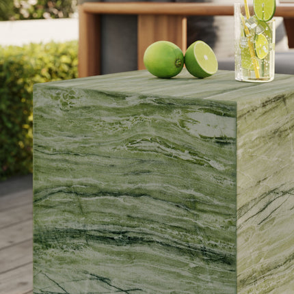 Modway EEI-7096 Jordana Square Plinth Indoor - Outdoor Patio Concrete Side Table Modway