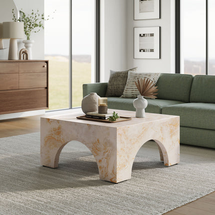 Modway EEI-7097 Valen Indoor - Outdoor Patio Arched Concrete Coffee Table Modway