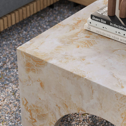 Modway EEI-7097 Valen Indoor - Outdoor Patio Arched Concrete Coffee Table Modway